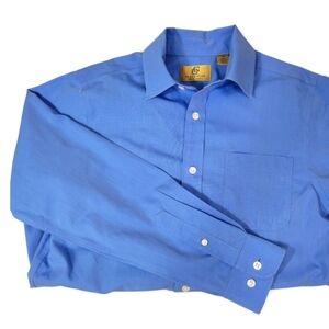 Boys Blue Dress Shirt Long Sleeve 14